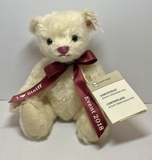 Steiff 2018 White Mohair Special Event 9  Teddy Bear Tag And Button