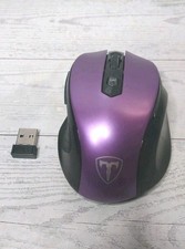 Easterntimes Tech D-09 Purple Black Bluetooth Wireless Optical Mouse Works