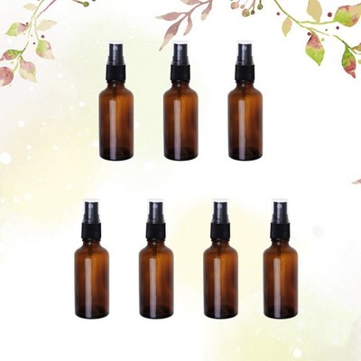7 Pcs Pump Bottles Refillable Oil Squeeze Essential Container Subpackaging