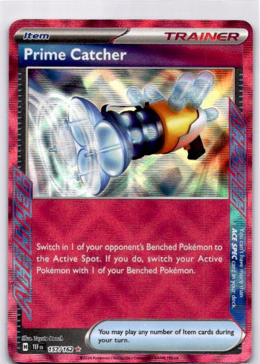 Prime Catcher 157/162 Holo ACE SPEC Raro Paquete de Premio Serie Cartas Pokémon Casi Nuevo