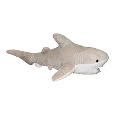 Adventure Planet Great White Shark Plush Stuffed Animal Toy Gray 13" EUC