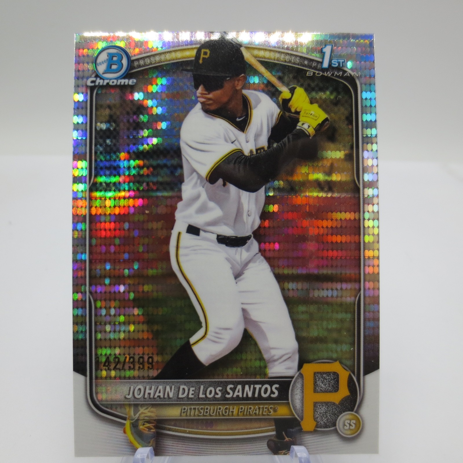 2025 Bowman Chrome Johan De Los Santos 1st Bowman Pulsar 142/399