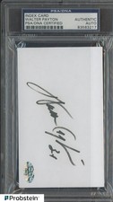 Walter Payton HOF Signed Index Card PSA/DNA AUTO