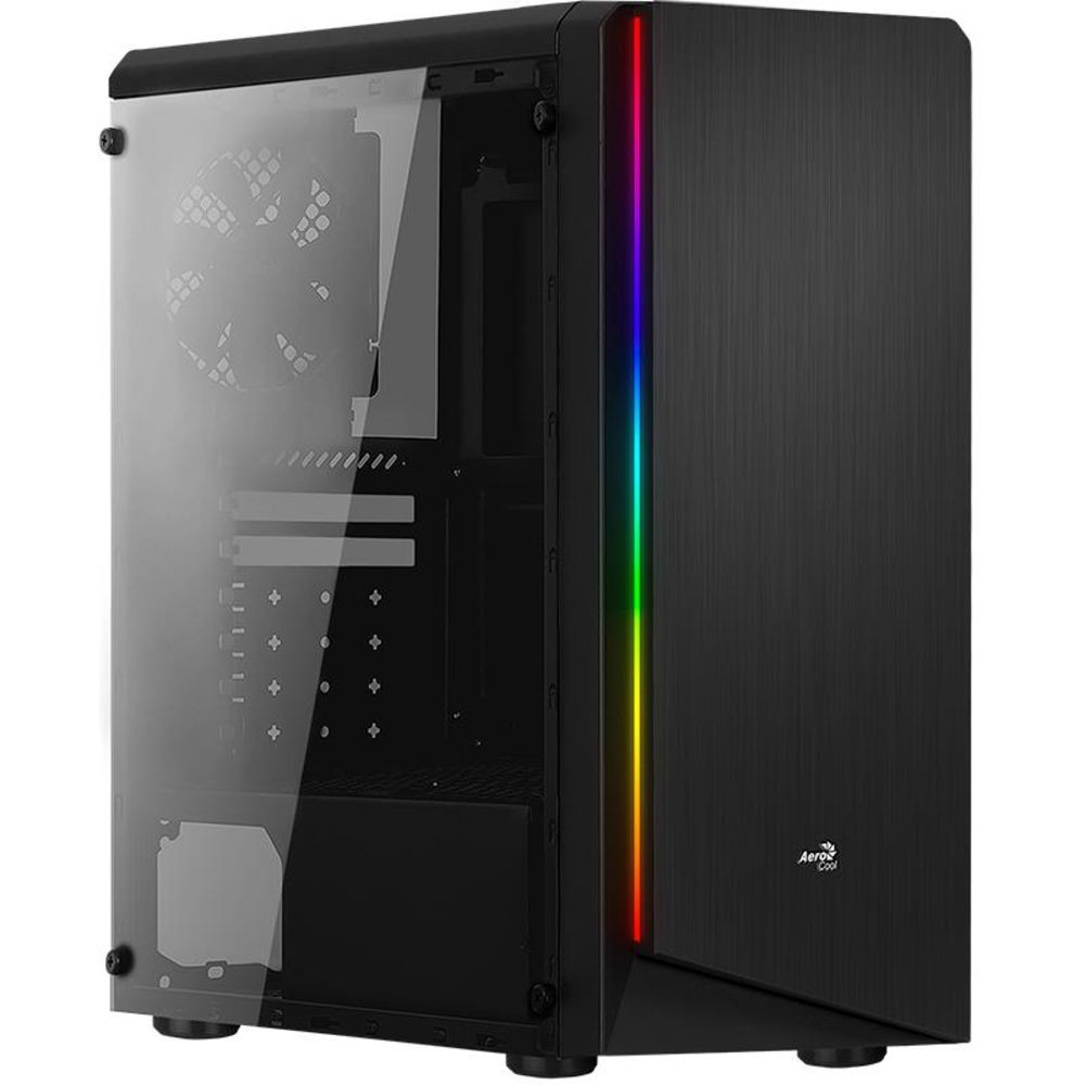 Aerocool Rift Midi-Tower PC-Gehuse schwarz Acryl Seitenfenster RGB-LED Front 10390₽