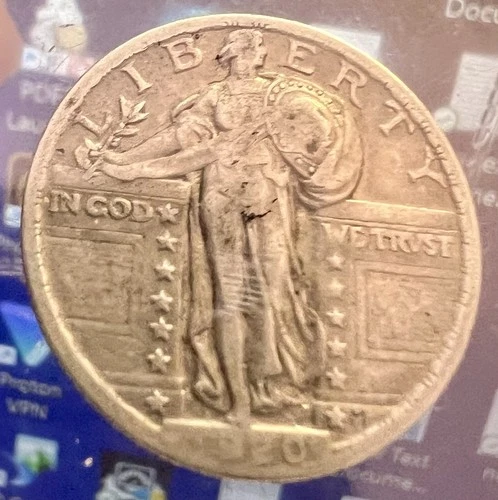 1920 Standing Liberty Quarter 25C Nice!