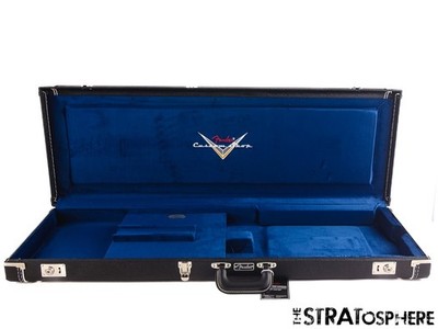 USED Fender CUSTOM SHOP Custom Deluxe Strat Black G&G HARDSHELL CASE $100 OFF