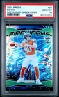 2024 Panini Prizm Fireworks #23 Bo Nix Fireworks-Green Prizm PSA 10