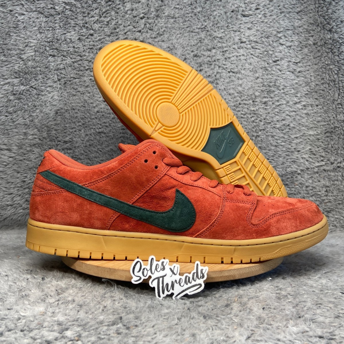 Nike SB Dunk Low Size 19 Men Burnt Sunrise Vintage Green Gum  display picture 2