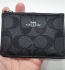 COACH Card Case PVC Black All-over Pattern Men's — photo 1