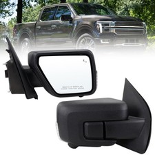 Right Passenger Side Mirror Fits 2021-2025 Ford F150 with Power Folding Heated B