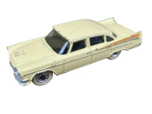 VTG DINKY DODGE ROYAL SEDAN 191  MADE IN ENGLAND MECCANO CREAM COLORED