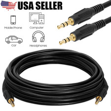 Aux Cable 3.5mm Jack Audio Cable Male to Male 3.5mm Aux For Car Stereo Lead USA