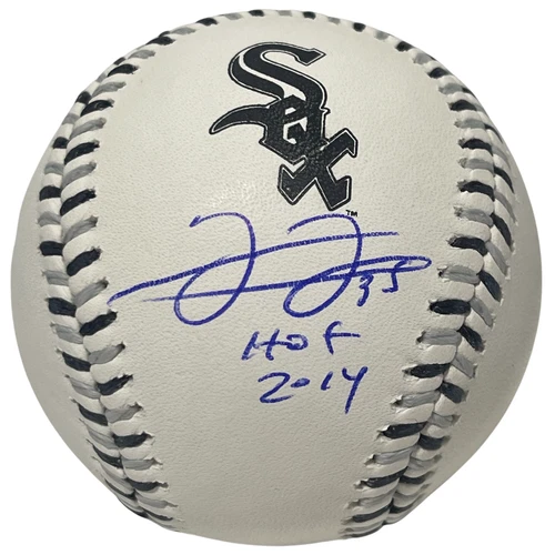 Frank Thomas Signed White Sox Logo ROMLB Baseball w/ HOF 2014 Beckett W BAS COA