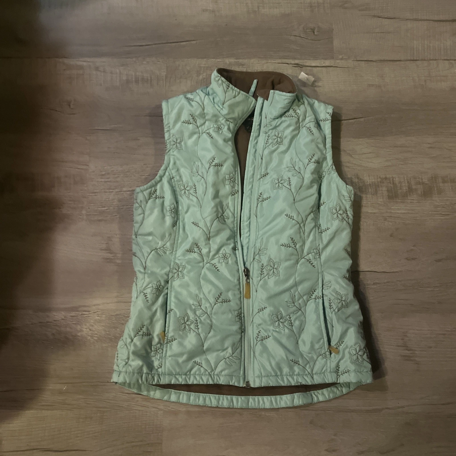 Eddie Bauer Vest S Women Hiking Trail Outdoors Mountain Active Sleeveless Flower