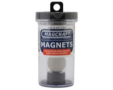 National Imports / Magcraft 1-Inch by 1/8 Inch Rare Earth Disc Magnets, 4-Count