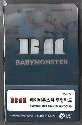 Baby Monster Transparent Photo Card [25P Pack] K-POP 2025.08