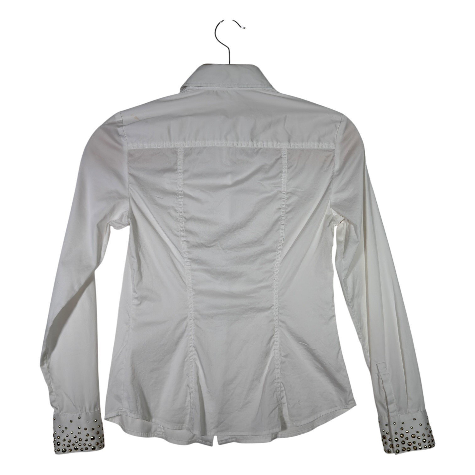 Cache White Studded Collar Button Down Blouse Sma… - image 2