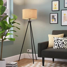 Tripod Floor Lamp with Shade Black - Room Essentials