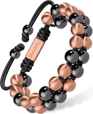 Magnetic Bracelets for Men Women MAX Strength Magnetic Hematite