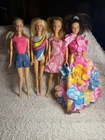 Lot of 4 Vintage 1990’s Barbie Dolls All Different Mattel