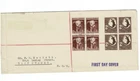 Stamps 1948 Australia 1/3 Bull & 2/- Croc blocks of 4 on government cachet FDC