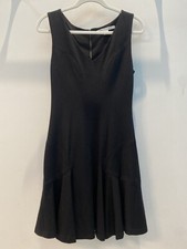 Sz 6 Diane Von Furstenberg LITTLE BLACK DRESS Sleeveless CARLA Stretch DVF Flare
