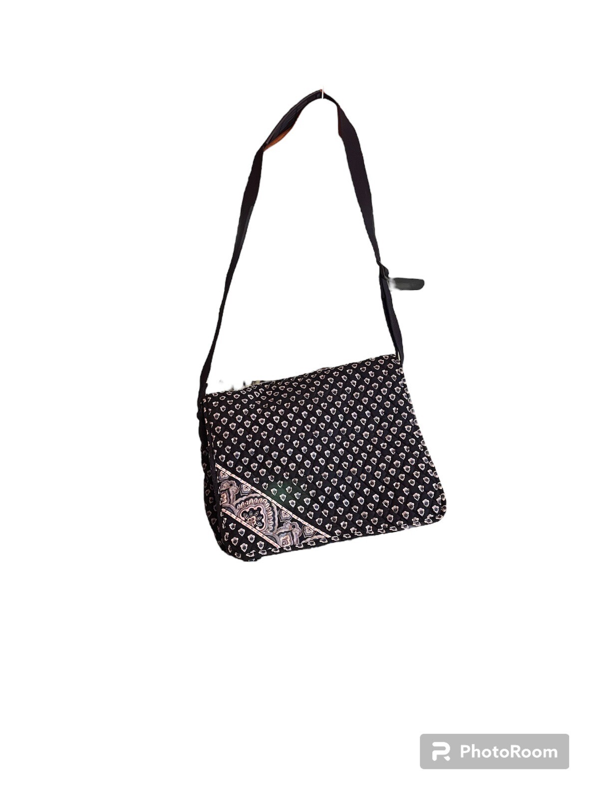 Vera Bradley Nantucket Navy Messenger/Laptop Bag Gem