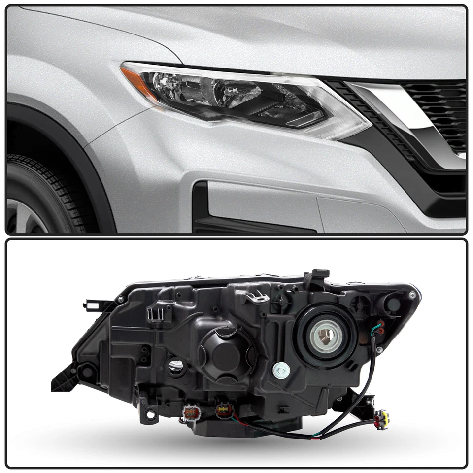 Lámpara de montaje de faros laterales derecho pasajero Nissan Rogue 2017 2018 2019 4 puertas Foto 3 de 4