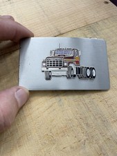 VINTAGE INTERNATIONAL HARVESTER BELT BUCKLE TRANSTAR S LINE TRUCKING IH USA