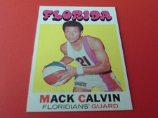 1971/72  TOPPS #160  MACK  CALVIN  FLORIDIANS     NEAR  MINT /  MINT  OR  BETTER