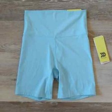 NWT All in Motion Everyday Soft Ultra High Rise Bike Shorts Blue Size XS