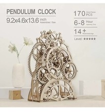ROKR Pendulum Clock 3D Wooden Puzzle Toy DIY Mechanical Model Kits