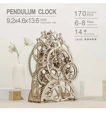 ROKR Pendulum Clock 3D Wooden Puzzle Toy DIY Mechanical Model Kits