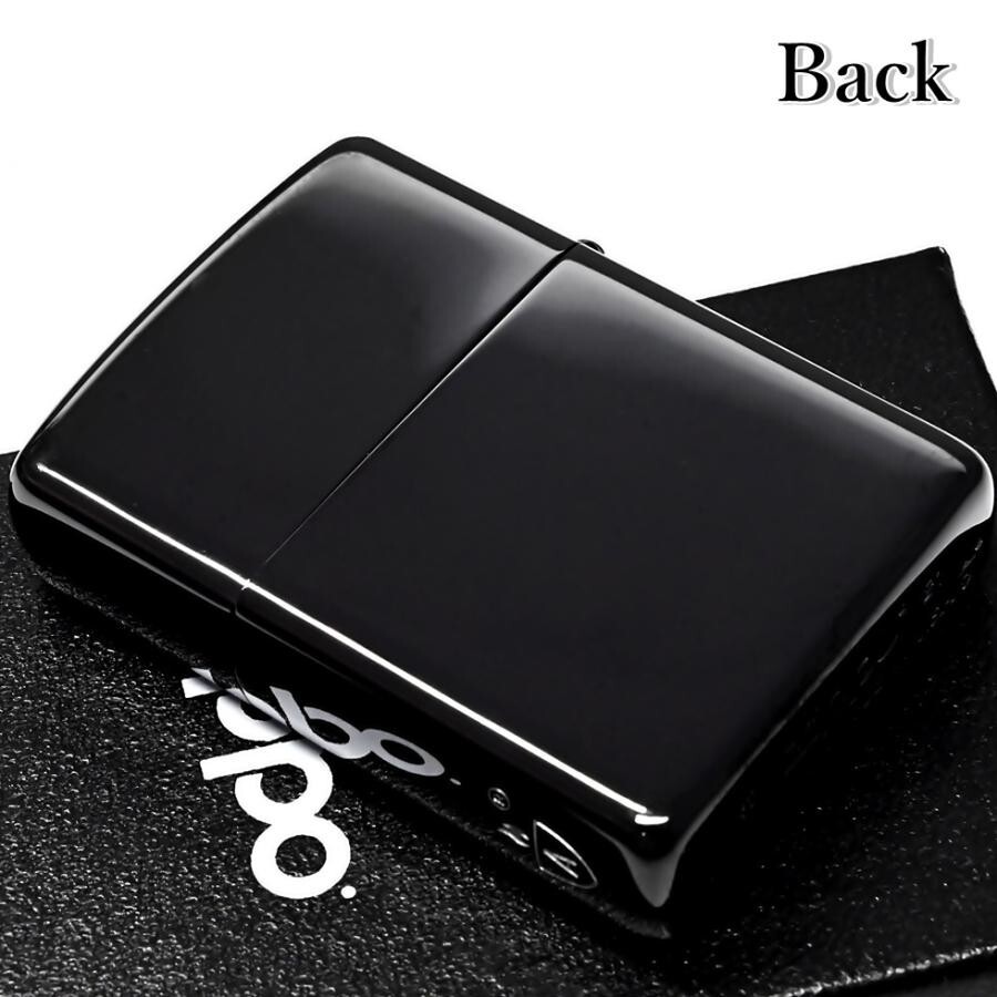Zippo Armor Case Titanium Black Side Logo 