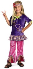Hippie Girl 60's Flower Child Groovy Purple Halloween Toddler Child Costume