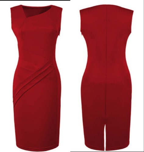 DS-B Ladies Women's Stylish Bodycon Business Cocktail Evening Party Dress - Picture 3 of 32