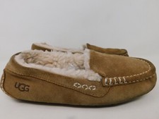 Womens UGG Ansley moccasins suede slippers slip on USED sz 8