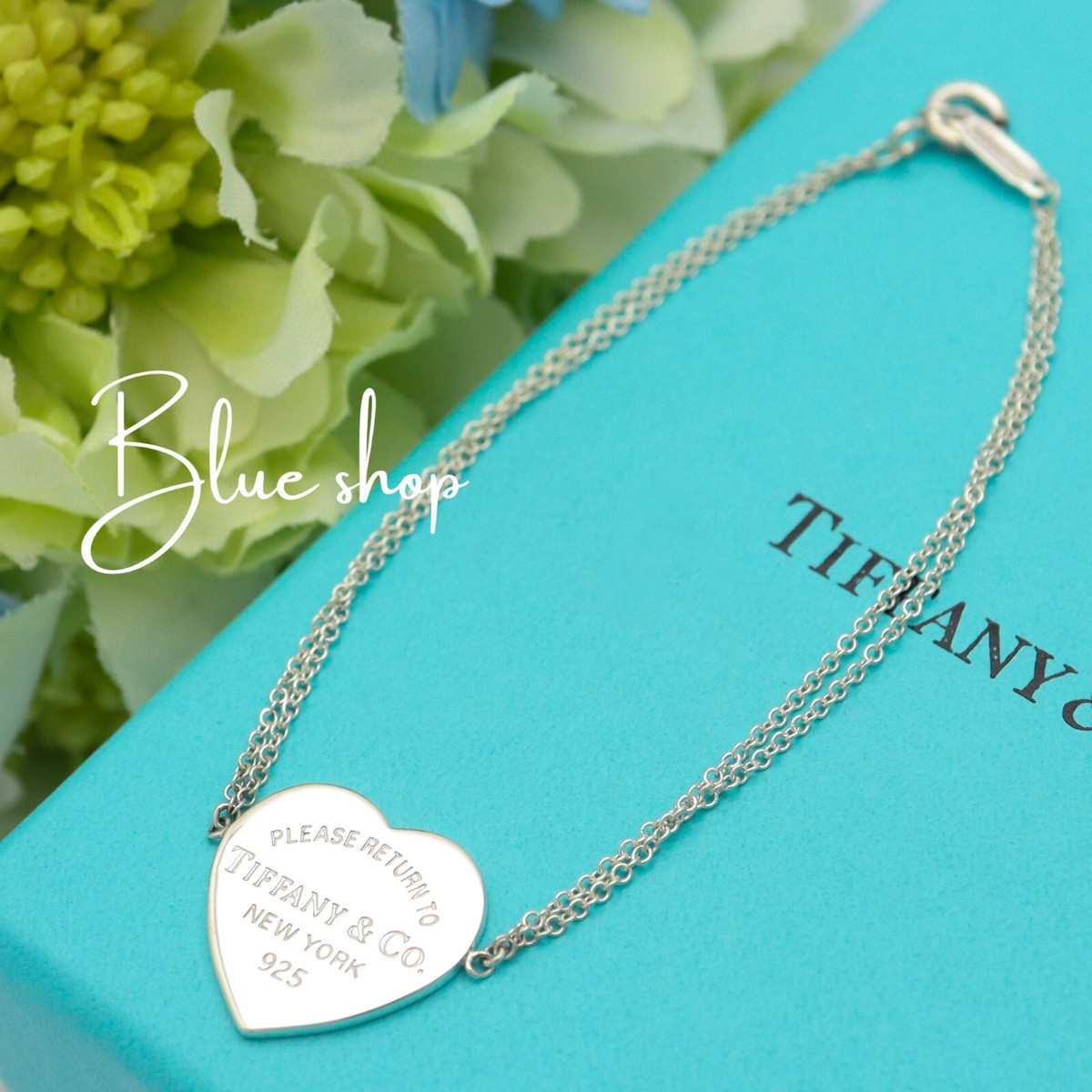 Tiffany Return to Heart Tag Double Chain Bracelet