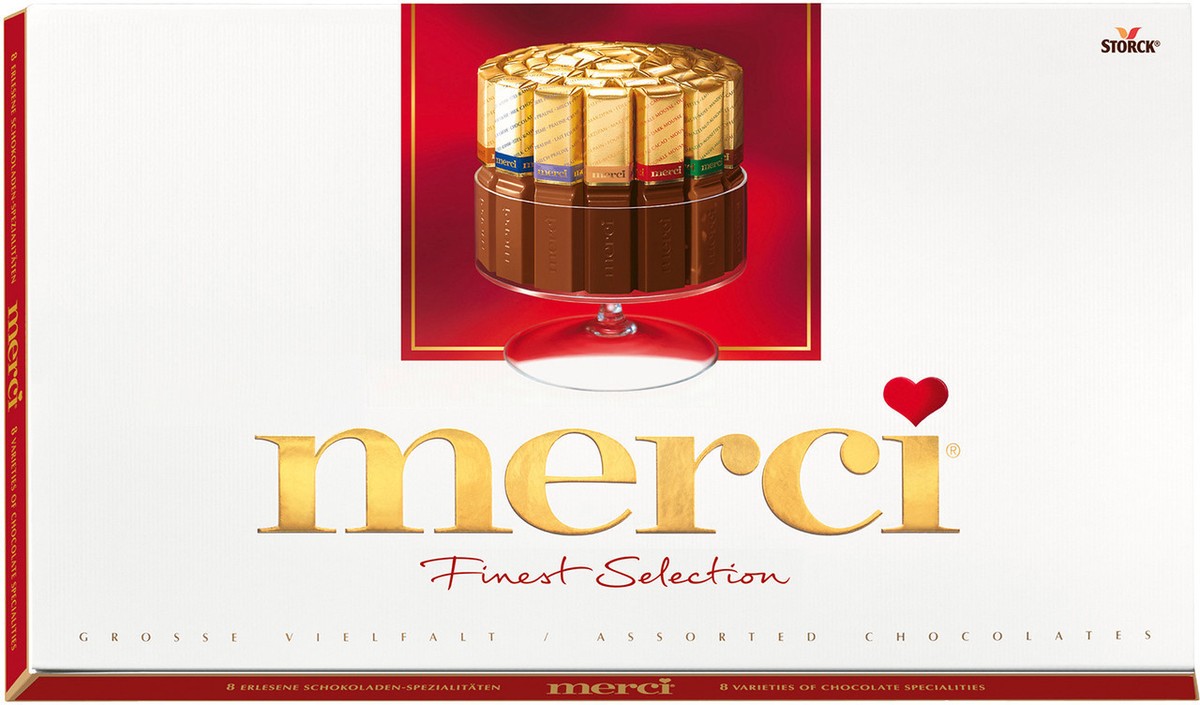 その他 merci MERCI Assorted Milk Chocolate Finest Selection 8 Flavors Gift Box