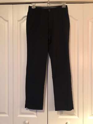 NEW Under Armour Mens Solid Black Casual/Golf Pants-32W 32L -Jordan Spieth