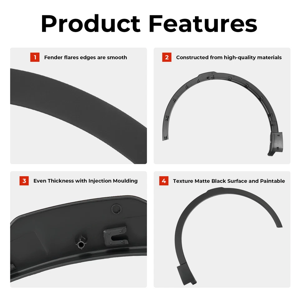 LR123731 For Discovry Sport 2015-2019 Fender Moulding Wheel Arch Driver Side LH Foto 4 de 4