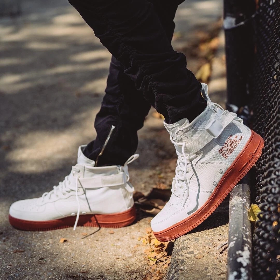 Nike sf air force on sale 1 mid ivory mars stone