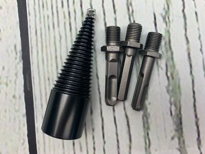 Firewood Log Splitter Drill Bit 5pcs Removable Cones Kindling Wood ...