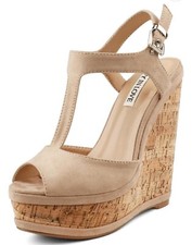 JOY IN LOVE Women's Wedges Sandals High Platform Open Toe Ankle Strap Sz 6.5