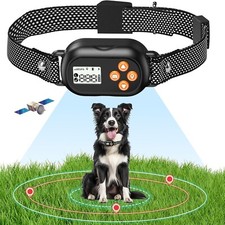 GPS Dog Collar Fence System Wireless Electric Rechargeable Receiver for Outdoor