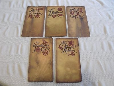 WDW Disney Jack Sparrow Caribbean Adventure Pirate Treasure Hunt Maps Lot of 5