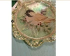 Fenton 1997 Hand Painted Bird Ornament
