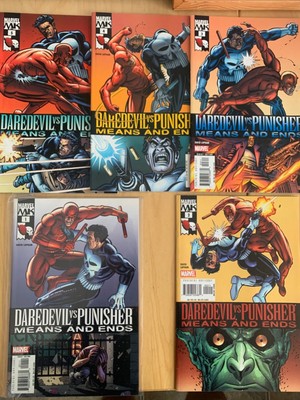 Daredevil vs Punisher: Means & Ends, komplett 6 Hefte Marvel 2005 Serie außer 6