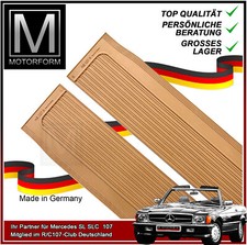 Mercedes SL SLC W107 Einstiegsleisten Schwellerbelag dattel palomino sill rubber