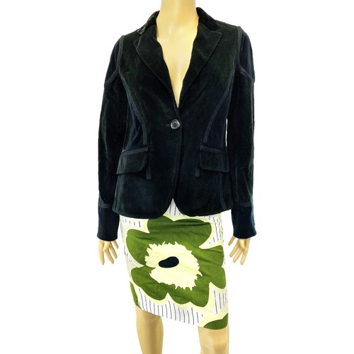 Louis Vuitton, Giacca LOUIS VUITTON vintage nera in velluto a coste di cotone